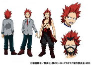 Eijiro's colored character design for the anime.