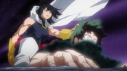 Nana appears within Tomura's mind to help Deku against the latter.