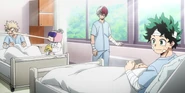 Izuku, Katsuki and Shoto are healed