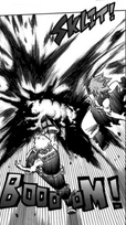 Eijiro and Katsuki attack Kurogiri.