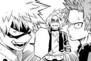 Katsuki, Eijiro, and Denki face new enemies.