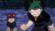 Izuku promises to protect Kota.