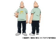 Koji's casual outfit colored design for the anime.
