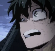 Izuku can barely contain his emotions to Ochaco's speech.