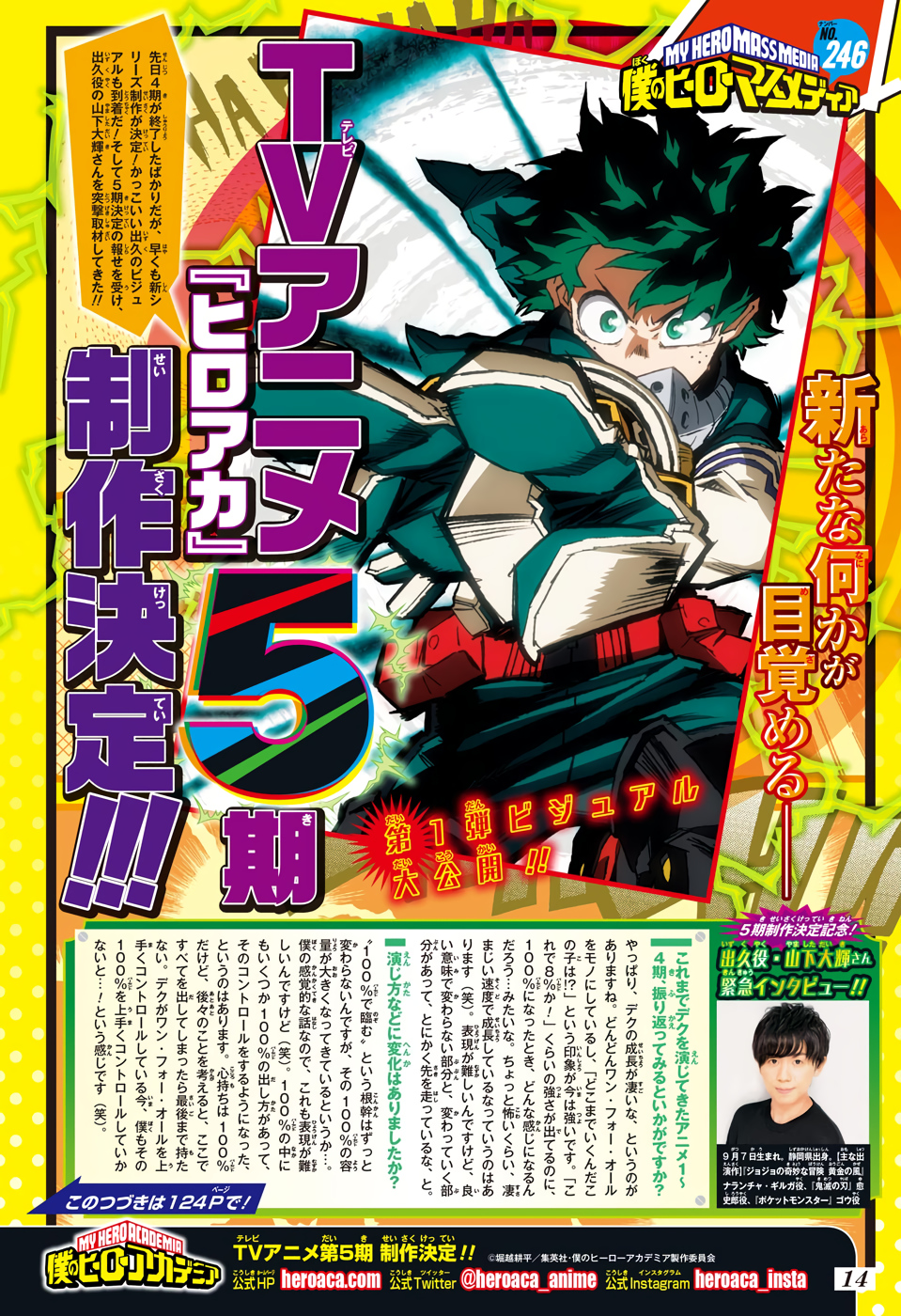 My Hero Academia 5: cuándo será estrenada la temporada 5 de Boku