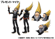 Present Mic's colored character design for the anime.