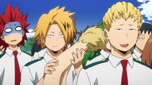 Denki playing with Mashirao's tail