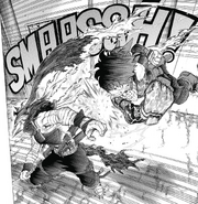 Izuku punches Stain