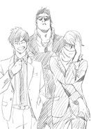 Boceto de Enji, Tensei y Tsunagu por Betten Court.png (344 kB)