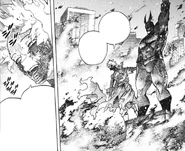 Dabi burns down Kamino Ward.