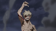 Katsuki emerges victorious.