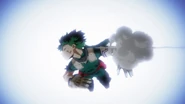 Izuku hit by Twin Impact (Anime)
