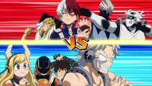 Tenya Iida, Mezo Shoji, Shoto Todoroki & Mashirao Ojiro vs