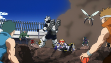 Tenya and Yuga are surrounded by opponents