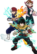 Izuku, Ochaco, and Shoto Visual.