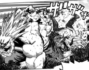 Mt. Lady and Kamui Woods try to stop Gigantomachia