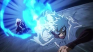 Dabi rushes past "Tomura".