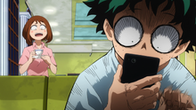 Izuku desperately searching the internet