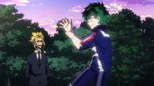 All Might training Izuku