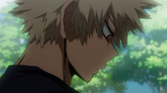 Katsuki sees through All Might's lie but doesn't question any further.