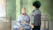 Mirio cheering Izuku