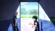 Shoto asks Izuku about All Might.