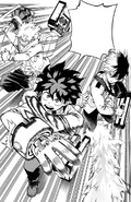 Izuku, Shoto and Katsuki spring into action