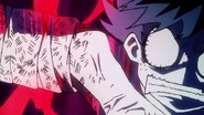 Izuku's body collapses.
