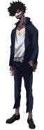 Le premier costume de Dabi dans l'anime.