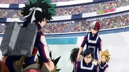 Team Todoroki confronts Team Midoriya