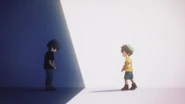 Younger Izuku and Tomura in Season 6's "SKETCH" ending.