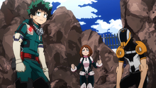 Izuku, Hanta and Ochaco