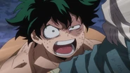 Izuku gets angry with Mr. Compress.