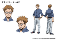 David's colored character design for the anime.