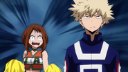 Ochaco learns she will be facing Katsuki and he doesn't even remember her name.