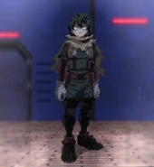 This is the moment the crowd sees how hard Izuku has been fighting.