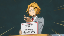 Denki chooses their hero name