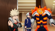 Endeavor berates Shoto and Katsuki.