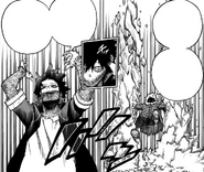 Dabi readies his flames for Geten's ice powers.