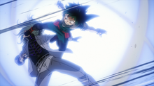 Izuku kicks Nine