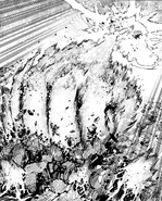 Dabi unleashes a devastating Vanishing Fist on Endeavor.