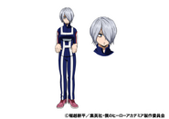 Reiko's colored character design for the anime.