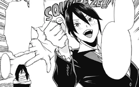 Eraser Head unimpressed by Midnight's "reasons" to be a teacher.