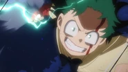 Izuku prepares the Double Detroit Smash.