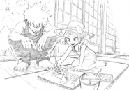 Katsuki with Mahoro