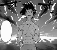 Cuerpo de Izuku tras su entrenamiento con All Might