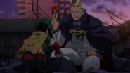 All Might's impersonator tries to win over him with chocolate.