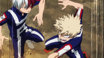 Bakugo desafiando a Todoroki