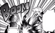 Katsuki tries to intimidate Shoto.