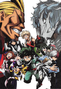 Toshinori on the promotional poster for Season 3 (Poster 3).